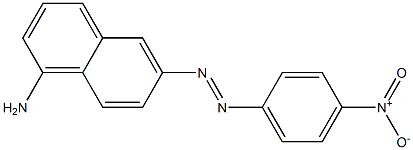 6-(4-Nitrophenylazo)-1-naphtylamine Struktur