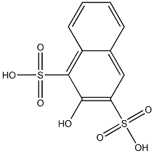 2-Hydroxy-1,3-naphthalenedisulfonic acid Struktur