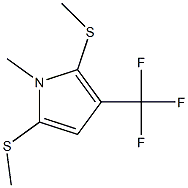 1-Methyl-2,5-bis(methylthio)-3-(trifluoromethyl)-1H-pyrrole Struktur