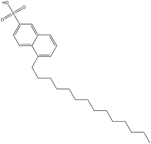 5-Tetradecyl-2-naphthalenesulfonic acid Struktur