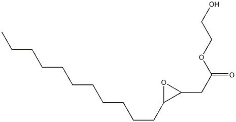 3,4-Epoxypentadecanoic acid 2-hydroxyethyl ester Struktur