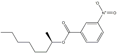 (-)-m-Nitrobenzoic acid (R)-1-methylheptyl ester Struktur