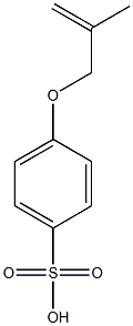 4-Methallyloxybenzenesulfonic acid Struktur