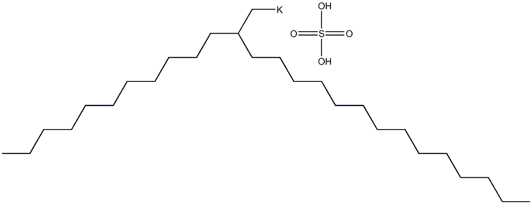 Sulfuric acid 2-undecylhexadecyl=potassium salt Struktur