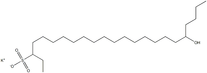 19-Hydroxytricosane-3-sulfonic acid potassium salt Struktur