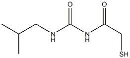 1-Isobutyl-3-(mercaptoacetyl)urea Struktur