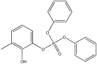 Phosphoric acid (2-hydroxy-3-methylphenyl)diphenyl ester Struktur