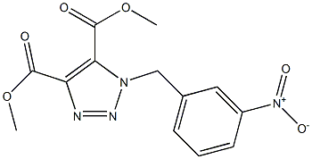 1-(3-Nitrobenzyl)-1H-1,2,3-triazole-4,5-dicarboxylic acid dimethyl ester Struktur