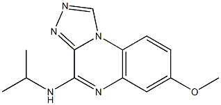 4-Isopropylamino-7-methoxy[1,2,4]triazolo[4,3-a]quinoxaline Struktur