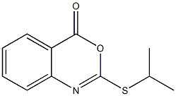 2-Isopropylthio-4H-3,1-benzoxazin-4-one Struktur