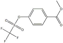 4-[(Trifluoromethyl)sulfonyloxy]benzoic acid methyl ester Struktur