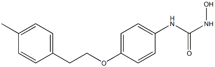 1-Hydroxy-3-[p-[2-(p-tolyl)ethoxy]phenyl]urea Struktur