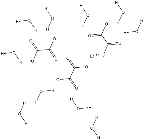 Erbium trioxalate decahydrate Struktur