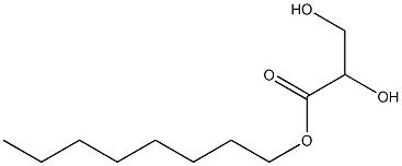 (+)-D-Glyceric acid octyl ester Struktur