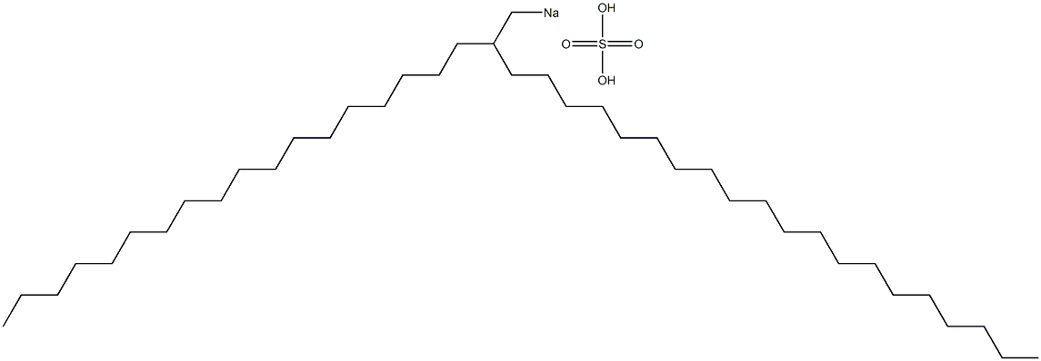 Sulfuric acid 2-octadecyldocosyl=sodium salt Struktur