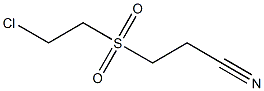 3-(2-Chloroethylsulfonyl)propiononitrile Struktur