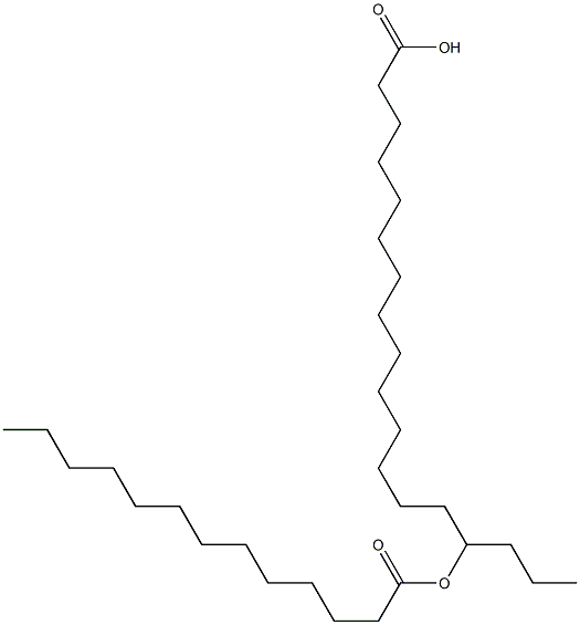 15-Tridecanoyloxyoctadecanoic acid Struktur