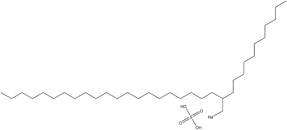 Sulfuric acid 2-undecyltricosyl=sodium salt Struktur