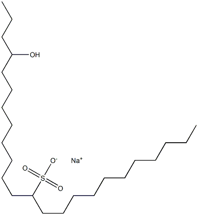 21-Hydroxytetracosane-12-sulfonic acid sodium salt Struktur