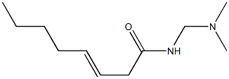 N-[(Dimethylamino)methyl]-3-octenamide Struktur