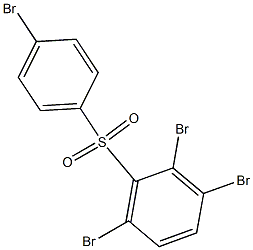 2,3,6-Tribromophenyl 4-bromophenyl sulfone Struktur