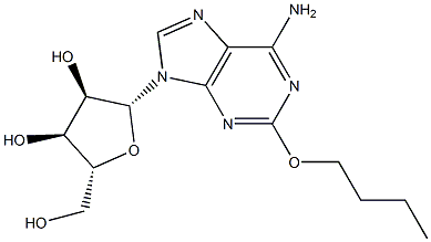 2-Butoxyadenosine Struktur