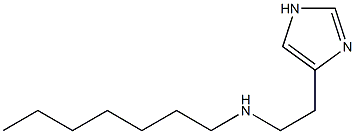 4-[2-[Heptylamino]ethyl]-1H-imidazole Struktur