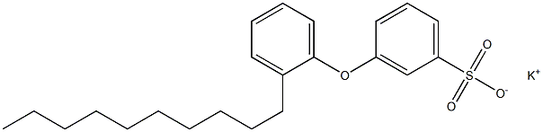 3-(2-Decylphenoxy)benzenesulfonic acid potassium salt Struktur