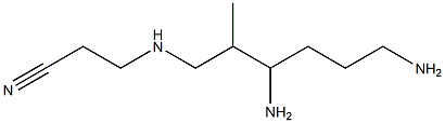 3-(3,6-Diamino-2-methylhexylamino)propiononitrile Struktur