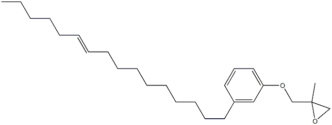 3-(10-Hexadecenyl)phenyl 2-methylglycidyl ether Struktur