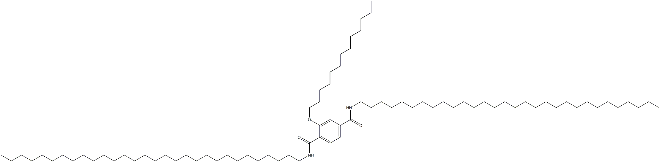 2-(Tridecyloxy)-N,N'-ditriacontylterephthalamide Struktur