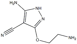 5-Amino-3-[(2-aminoethyl)oxy]-1H-pyrazole-4-carbonitrile Struktur