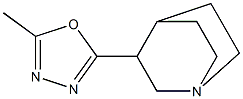 3-(5-Methyl-1,3,4-oxadiazol-2-yl)quinuclidine Struktur