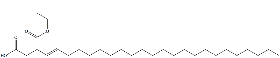 3-(1-Tricosenyl)succinic acid 1-hydrogen 4-propyl ester Struktur