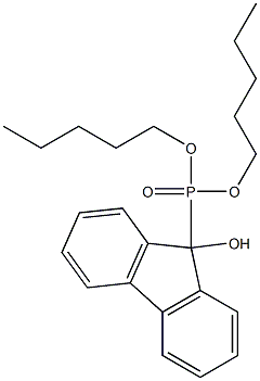 (9-Hydroxy-9H-fluoren-9-yl)phosphonic acid dipentyl ester Struktur