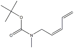 N-[(2Z)-2,4-Pentadienyl]-N-methylcarbamic acid tert-butyl ester Struktur