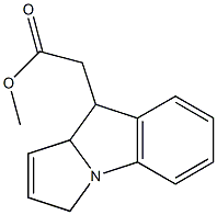 9,9a-Dihydro-3H-pyrrolo[1,2-a]indole-9-acetic acid methyl ester Struktur