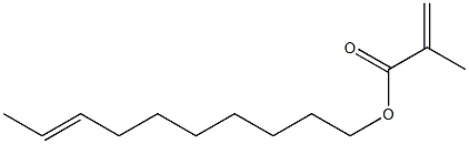 Methacrylic acid (8-decenyl) ester Struktur