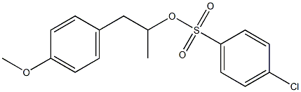 4-Chlorobenzenesulfonic acid 1-methyl-2-(4-methoxyphenyl)ethyl ester Struktur