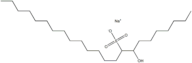 8-Hydroxytricosane-9-sulfonic acid sodium salt Struktur