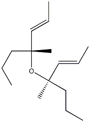 (+)-Methyl[(E,R)-1-propyl-2-butenyl] ether Struktur