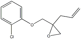 2-Chlorophenyl 2-allylglycidyl ether Struktur