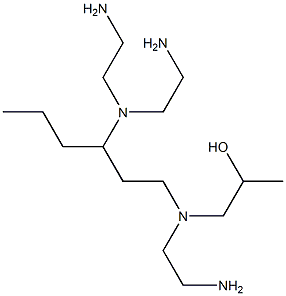 1-[N-(2-Aminoethyl)-N-[3-[bis(2-aminoethyl)amino]hexyl]amino]-2-propanol Struktur