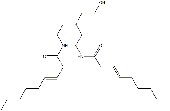 N,N'-[2-Hydroxyethyliminobis(2,1-ethanediyl)]bis(3-nonenamide) Struktur