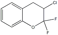 3,4-Dihydro-3-chloro-2,2-difluoro-2H-1-benzopyran Struktur