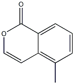 5-Methyl-1H-2-benzopyran-1-one Struktur