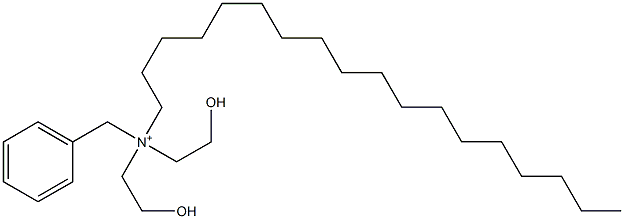 N,N-Bis(2-hydroxyethyl)-N-octadecylbenzenemethanaminium Struktur