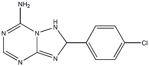 1,2-Dihydro-7-amino-2-(4-chlorophenyl)[1,2,4]triazolo[1,5-a][1,3,5]triazine Struktur