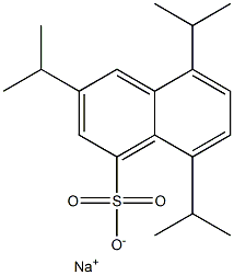 3,5,8-Triisopropyl-1-naphthalenesulfonic acid sodium salt Struktur