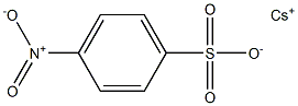 p-Nitrobenzenesulfonic acid cesium salt Struktur